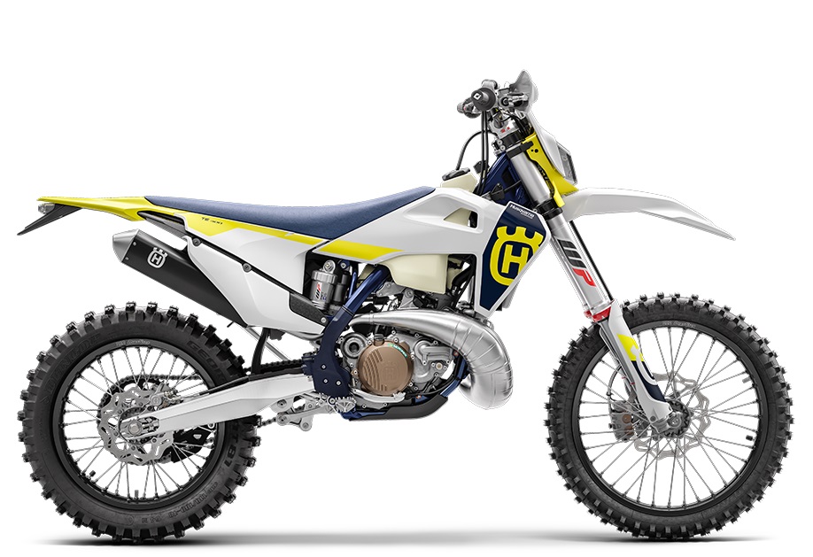 Husqvarna TE 300 Motorcycle in isolated white background