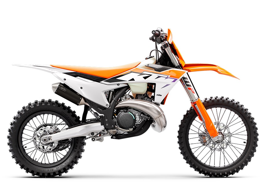 KTM 300 XC in isolated white background