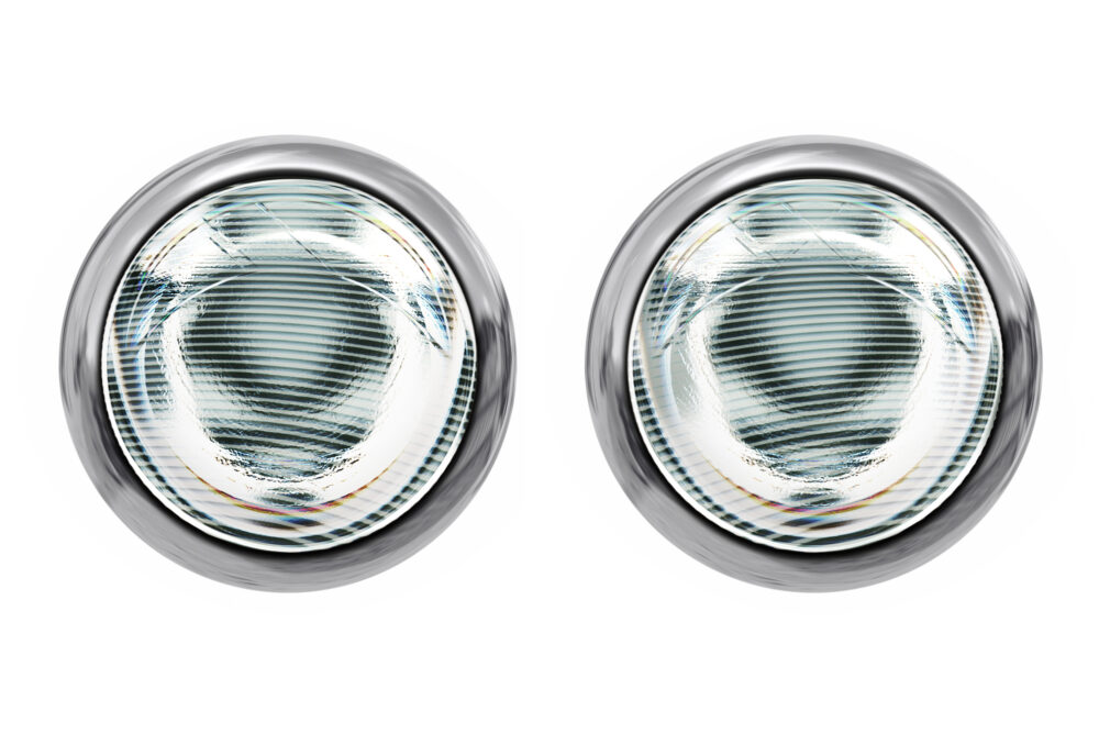 isolated head lights isolated on white background